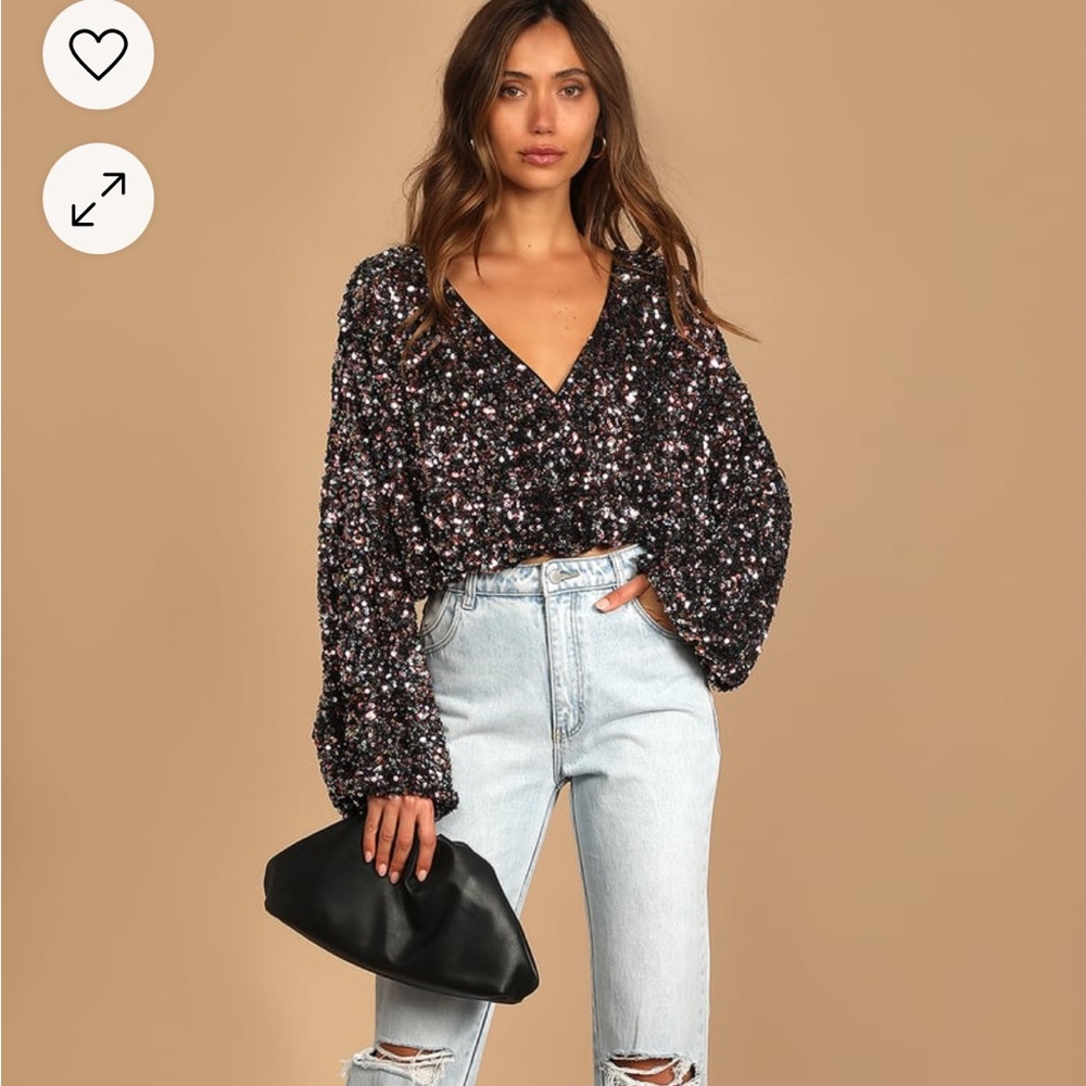 Lulus Sequin Top | Xs